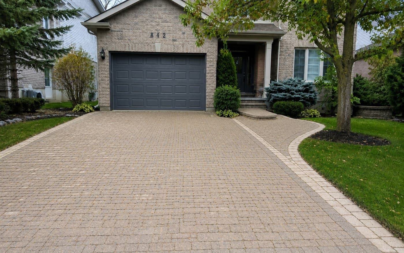 Interlock Driveway Restoration — after