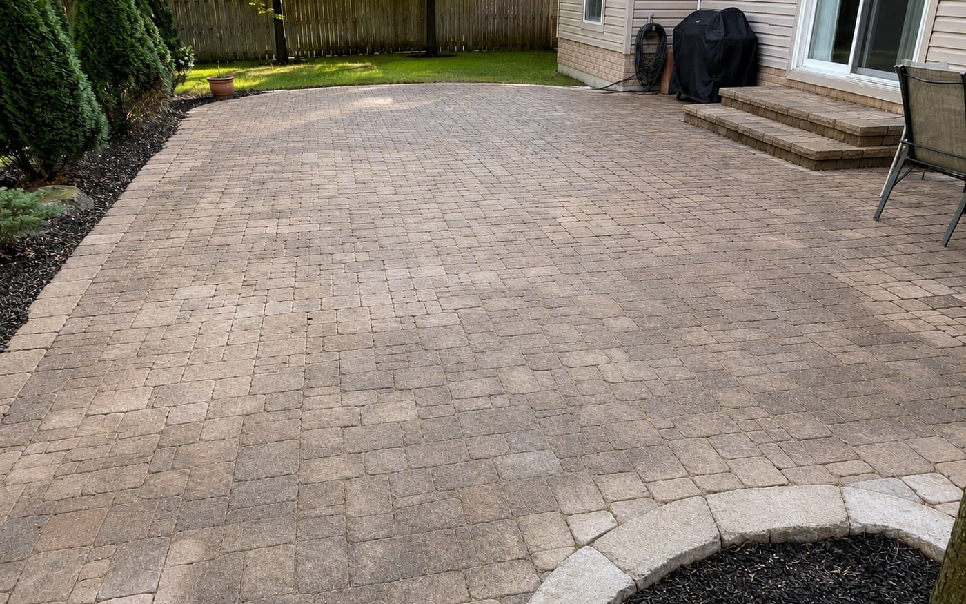Backyard Patio Cleaning — after