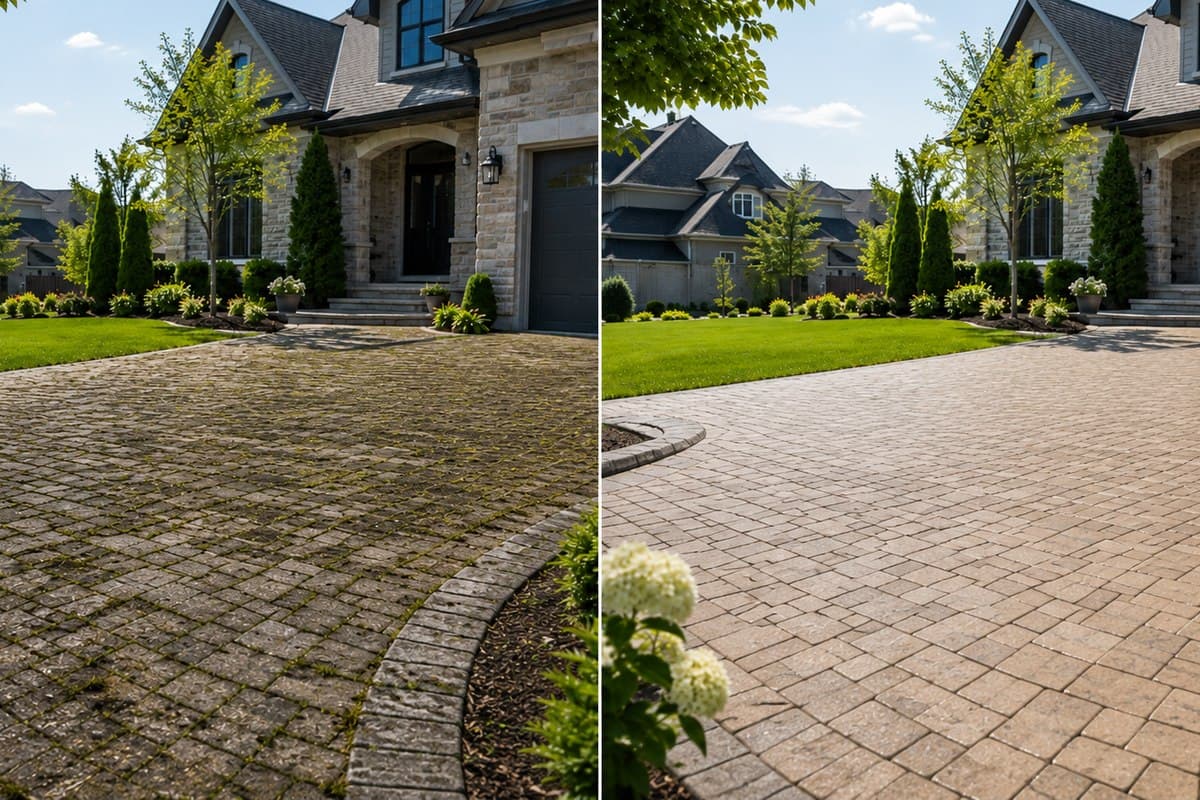 Before and after interlock comparison