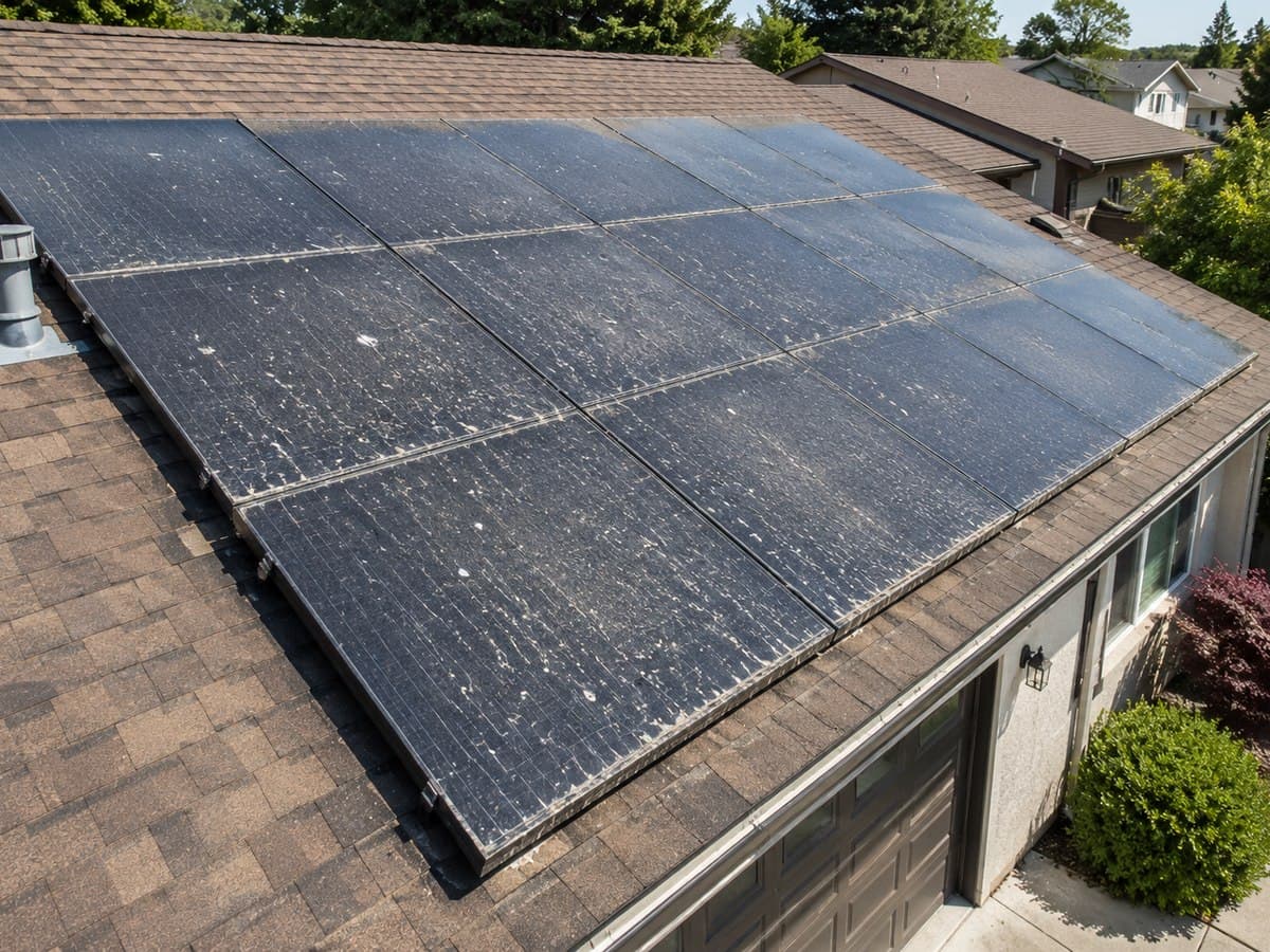 Solar Panel Cleaning β before